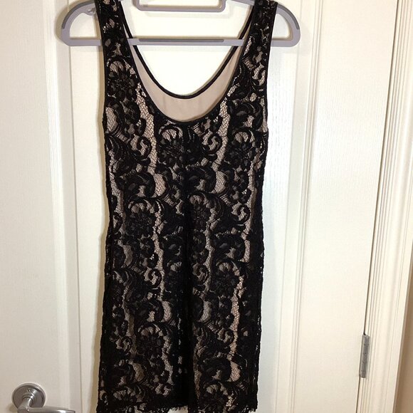 Wilfred Women's Black Lace Sleeveless Mini Sheath Dress Size XXS - Picture 5 of 8
